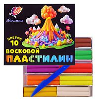 Пластилин восковой 10 цв. "Фантазия"