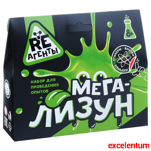 Научно-познавательный набор "Мега-Лизун", зеленый, модели «Re-Агенты»