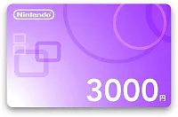 Карта оплаты пополнение игровой валюты Nintendo 3000 JPY Japan