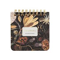Блокнот "Pocket journal" 90 х 90 мм, 60 л, на гребне "Ночные цветы"