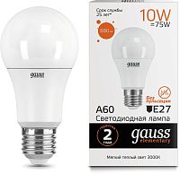 Лампа светодиодная Gauss Elementary  A60