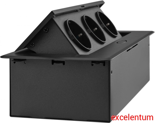 Розетка Cactus CS-SOCKET-EU3-BK фото 3 Розетка Cactus CS-SOCKET-EU3-BK фото 3