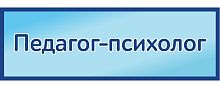 Табличка на дверь в голубом цвете ПЕДАГОГ-ПСИХОЛОГ, 0,3*0,1м