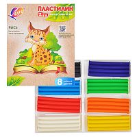 Пластилин 8цв. "ZOO"
