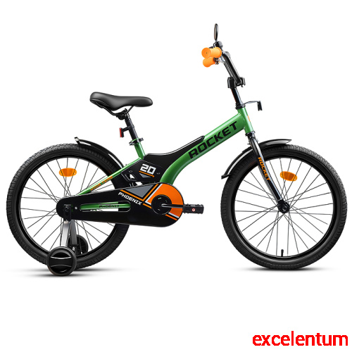 Велосипед 20" Rocket Phoenix, цвет зеленый