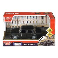 Машина пластик Lada 2107 13,5 см, инерц, двери, черный