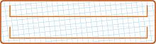 Стенд НАБОРНОЕ ПОЛОТНО (Тетрадный лист), 1,2*0,35м