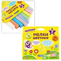Мел цветной "Юнландик и окружающий мир" набор 9 шт