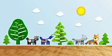 Комплексное настенное решение «В уютном лесу №2»