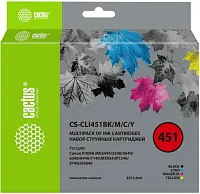 Картридж струйный Cactus CS-CLI451BK/M/C/Y