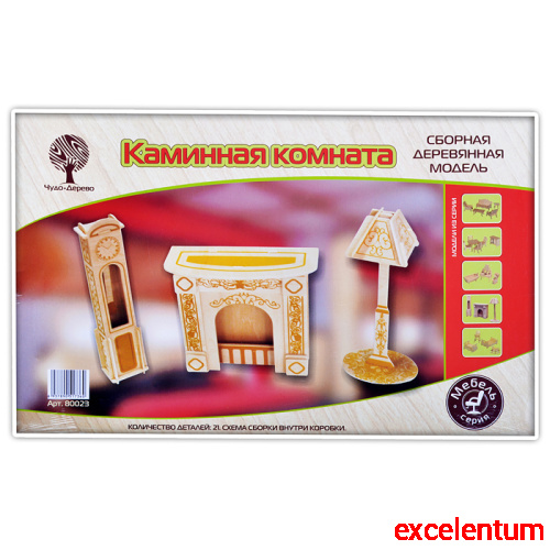Сборная модель "Каминная комната" Сборная модель "Каминная комната"