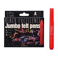 Фломастеры "Jumbo. Превосходство в черном" (антивандальные) 12 цв.