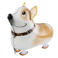 Шар 3D (24''/61 см) Ходячая Фигура, Корги, 1 шт. в уп.