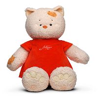 Кошка Мэри в платье алом, 37 см