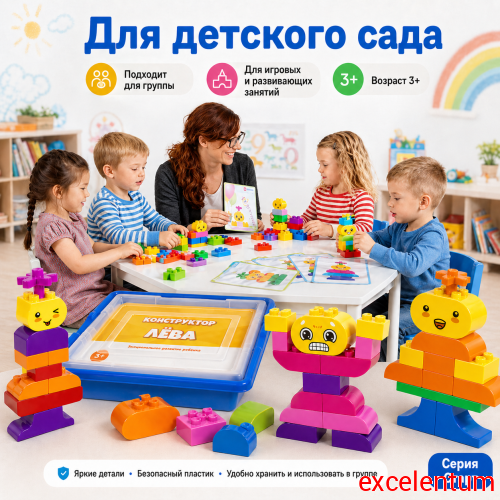 Конструктор Лёва. Эмоциональное развитие 45018 старт фото 4 Конструктор Лёва. Эмоциональное развитие 45018 старт фото 4