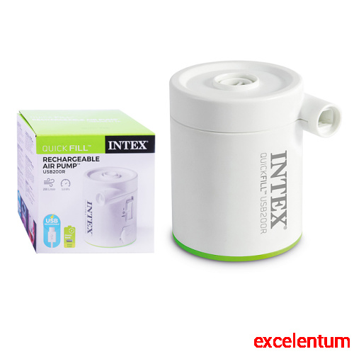 Насос электрический USB + аккумулятор Intex 5V / 2 насадки / 66637 INTEX