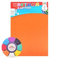 Картон цветной А4 8л. 8цв. "Обучайка"