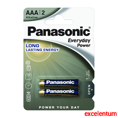 Батарейки алкалиновые Panasonic Everyday Power LR03EPS/2BP LR03 BL2
