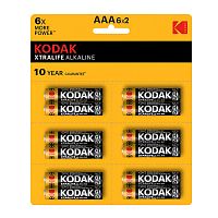 Батарейки алкалиновые Kodak XTRALIFE ALKALINE LR03 6x2 шт BL12