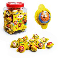 Жевательный мармелад c кислой начинкой круглый "Три кота" вкус ассорти 10г 30шт