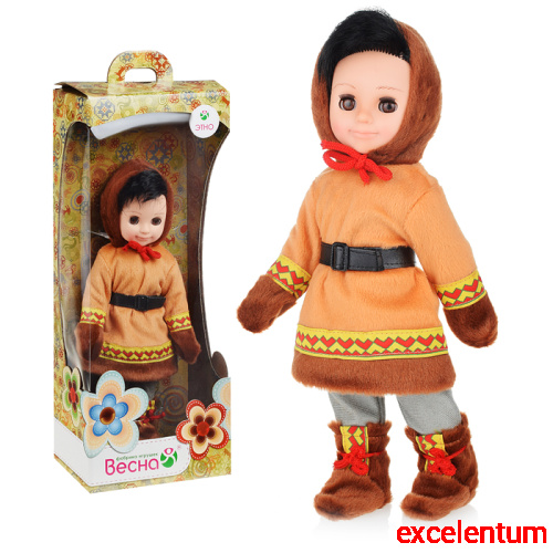 Кукла Мальчик, в костюме народов Севера 30см