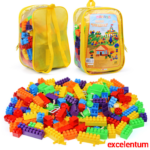 Игрушка-конструктор детский, набор "Усадьба", 220 деталей