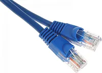 Патч-корд Buro UTP 4 пары cat.5E CCA molded 0.25м голубой RJ-45 (m)-RJ-45 (m)