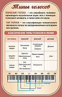 Стенд для школы ТИПЫ ГОЛОСОВ, 0,7*1,1м