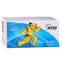 Батарея щелочная Mirex LR03 / AAA 1,5V  60 шт (2/60/1000), shrink