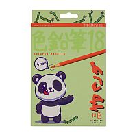 Карандаши цветные пластиковые 4,0 Мм "Kawaii Animals" 18 цветов, 4 вида