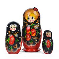 Матрешка 3 в 1 расписная