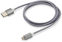Кабель Buro BHP LGHT+MCR USB (m)-Lightning (m)/micro USB (m) 1м серый