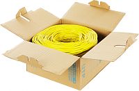 Кабель сетевой UTP 4 пары cat.5E solid 0.45мм CCA 305м желтый