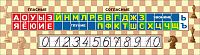 Стенд-лента для школы ЛЕНТА БУКВ И ЦИФР (Шахматы), 1,65*0,45м