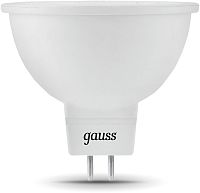 Лампа светодиодная Gauss Black 7Вт цок.:GU5.3 рефлек. 220B св.свеч.бел.нейт. MR16 (упак.:10шт) (101505207)