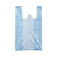 Пакет ПЭ типа "майка" 25+12х45см (10) (Голубой)