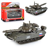 Машина металл Танк T-90, 12см, (подвиж. дет.,)инерц. в коробке