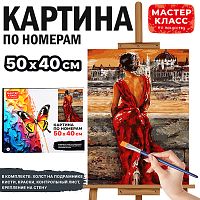 Набор для рисования "Картина по номерам 50х40 см. Девушка"