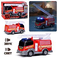 Машина  "Пожарная машина" 1:24 (свет, звук) в коробке