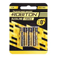Батарейки алкалиновые ROBITON FORCE LR03 BL4