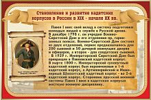 Стенд для школы СТАНОВЛЕНИЕ И РАЗВИТИЕ КАДЕТСКИХ КОРПУСОВ В РОССИИ, 0,9*0,6м