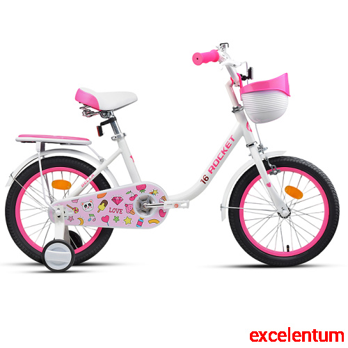 Велосипед 16" Rocket Bella, цвет белый Велосипед 16" Rocket Bella, цвет белый