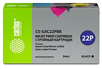 Картридж струйный Cactus CS-SJIC22PBK