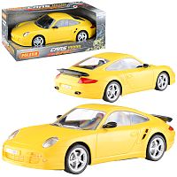 Автомобиль легковой "Легенда-V6" инерционный (жёлтый) (в коробке)