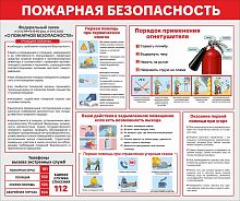 Стенд ПОЖАРНАЯ БЕЗОПАСНОСТЬ, 1,2*1м