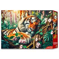 Пазлы 2000 "Спящий тигр"