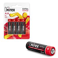 Батарея солевая Mirex R6 / AA 1,5V, блистер 4 шт.
