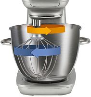 Кухонная машина Bosch MUM58251 планетар.вращ. 1000Вт белый/серый