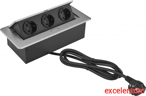 Розетка Cactus CS-SOCKET-EU3-GYBK фото 2 Розетка Cactus CS-SOCKET-EU3-GYBK фото 2