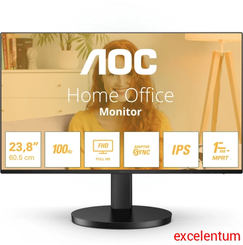 Монитор AOC 23.8" Basic-Line 24B3HA2 фото 2 Монитор AOC 23.8" Basic-Line 24B3HA2 фото 2